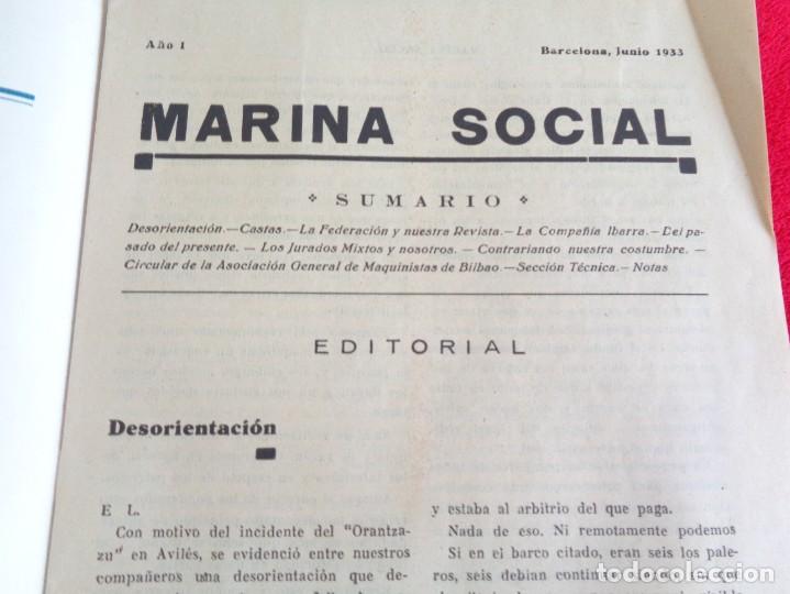 L&iacute;neas de navegaci&oacute;n: MARINA SOCIAL - NUMEROS 3-4-5-6 DE 1933 - Foto 11