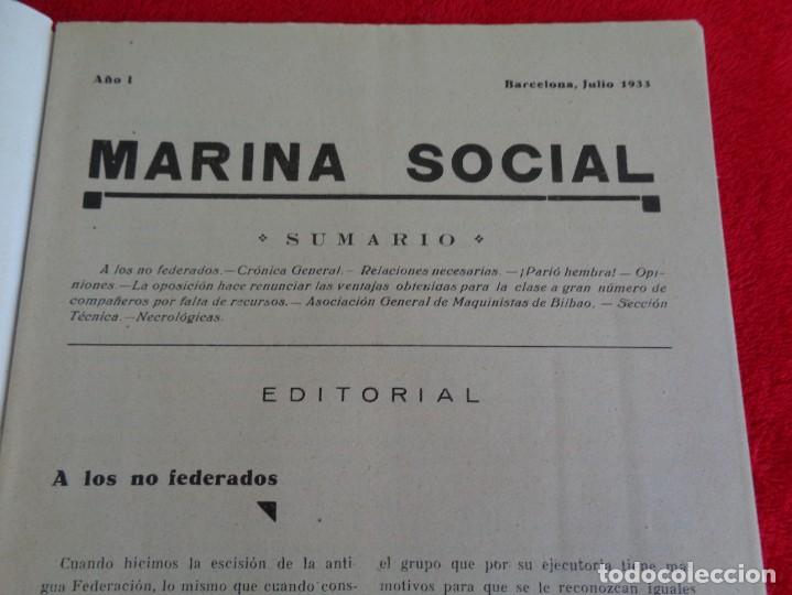 L&iacute;neas de navegaci&oacute;n: MARINA SOCIAL - NUMEROS 3-4-5-6 DE 1933 - Foto 14