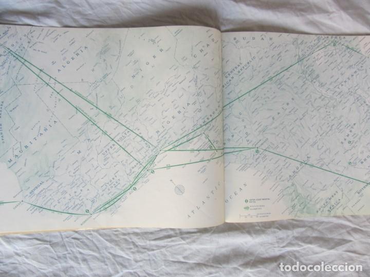 L&iacute;neas de navegaci&oacute;n: PAN AMS WORLD ROUTES. MAPA DE RUTAS. 1972 - Foto 3