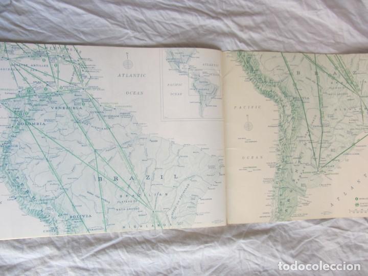 L&iacute;neas de navegaci&oacute;n: PAN AMS WORLD ROUTES. MAPA DE RUTAS. 1972 - Foto 4