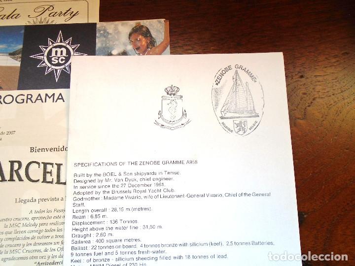 L&iacute;neas de navegaci&oacute;n: Folletos originales traidos de a bordo - Foto 2
