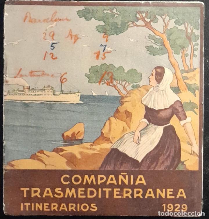 L&iacute;neas de navegaci&oacute;n: ITINERARIOS DE LA COMPA&Ntilde;IA TRASMEDITERR&Aacute;NEA DE 1929 - Foto 1