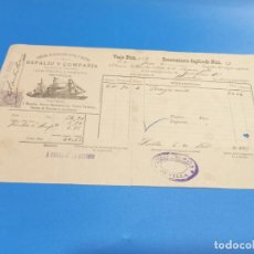 Linee di navigazione: CONOCIMIENTO DE EMBARQUE. CIA NAVEGACIÓN FLUVIAL Y MARÍTIMA ESPALÍU Y COMPAÑÍA. SEVILLA 1895. Lote 337872068