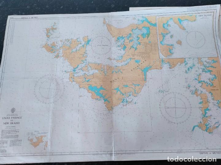 L&iacute;neas de navegaci&oacute;n: carta nautica Eagle passage new island - Foto 1
