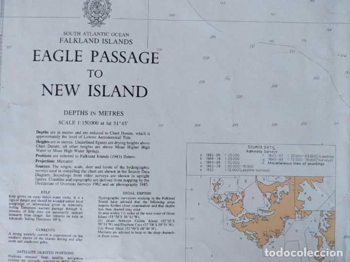 L&iacute;neas de navegaci&oacute;n: carta nautica Eagle passage new island - Foto 2