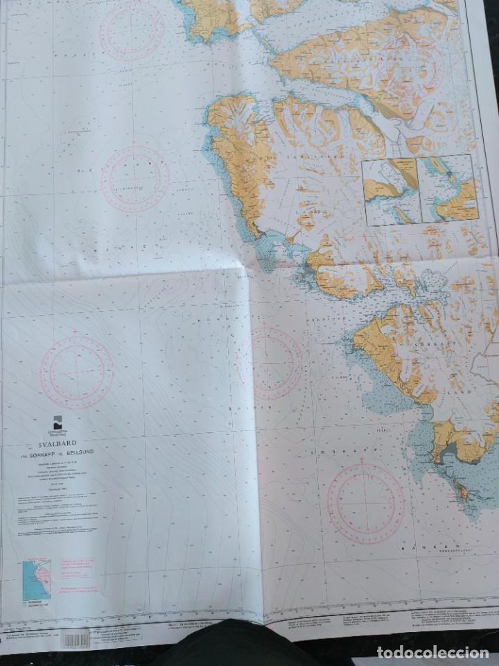 L&iacute;neas de navegaci&oacute;n: CARTA NAUTICA Svalbard. - Foto 1