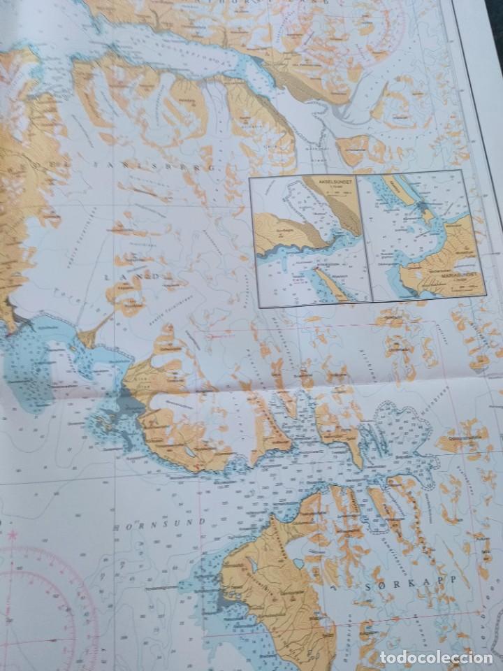 L&iacute;neas de navegaci&oacute;n: CARTA NAUTICA Svalbard. - Foto 3