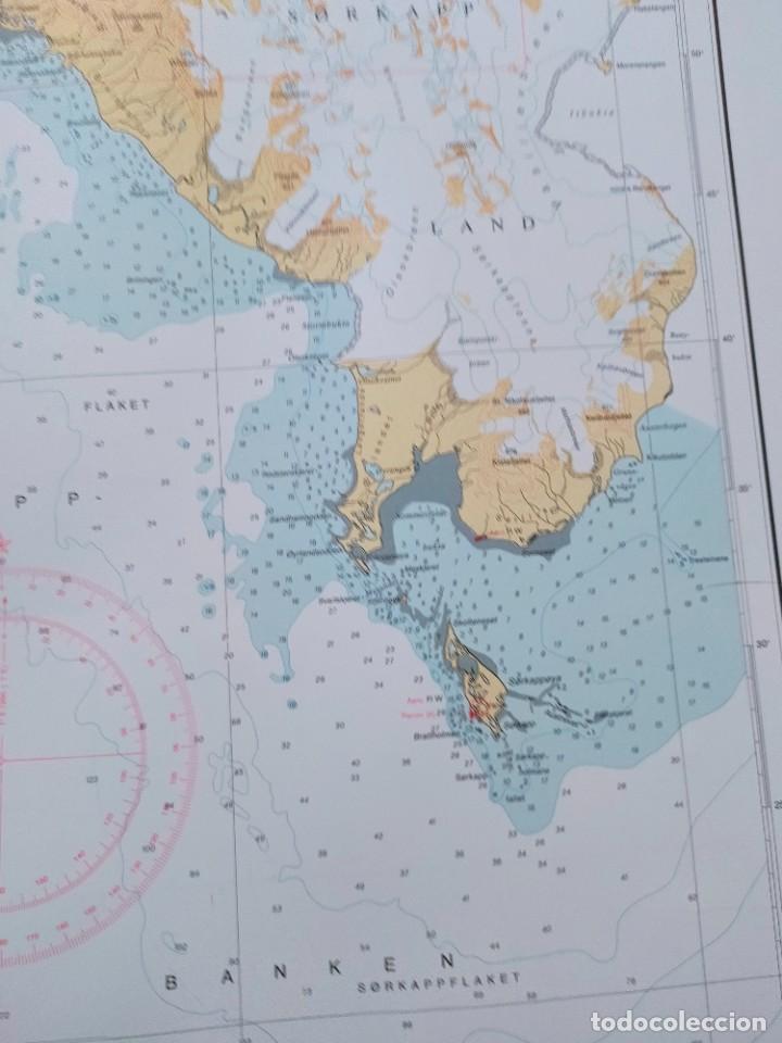 L&iacute;neas de navegaci&oacute;n: CARTA NAUTICA Svalbard. - Foto 4