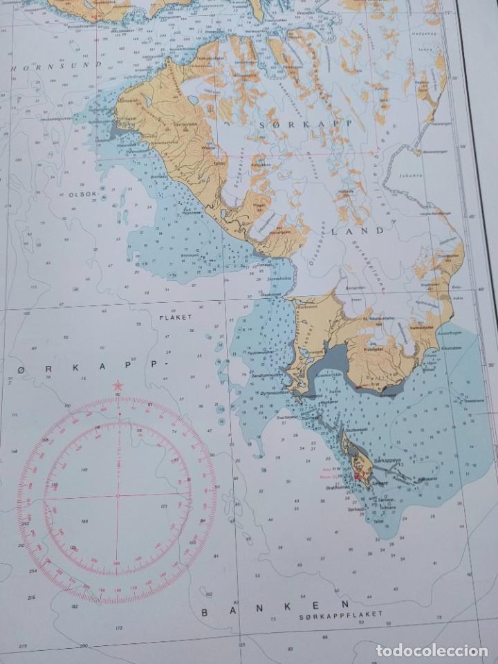L&iacute;neas de navegaci&oacute;n: CARTA NAUTICA Svalbard. - Foto 5