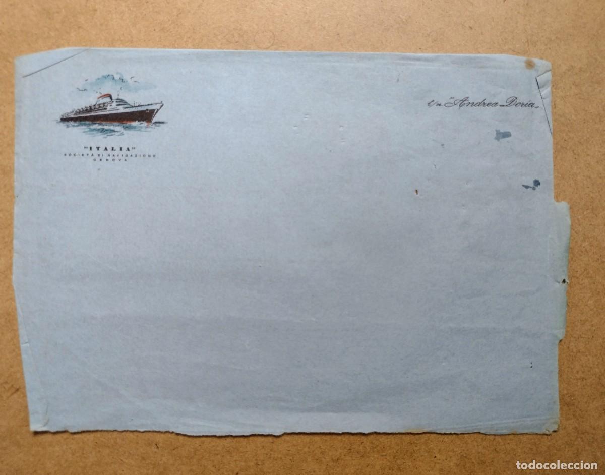 L&iacute;neas de navegaci&oacute;n: 1/2 membrete Andrea Doria transatl&aacute;ntico - Foto 1