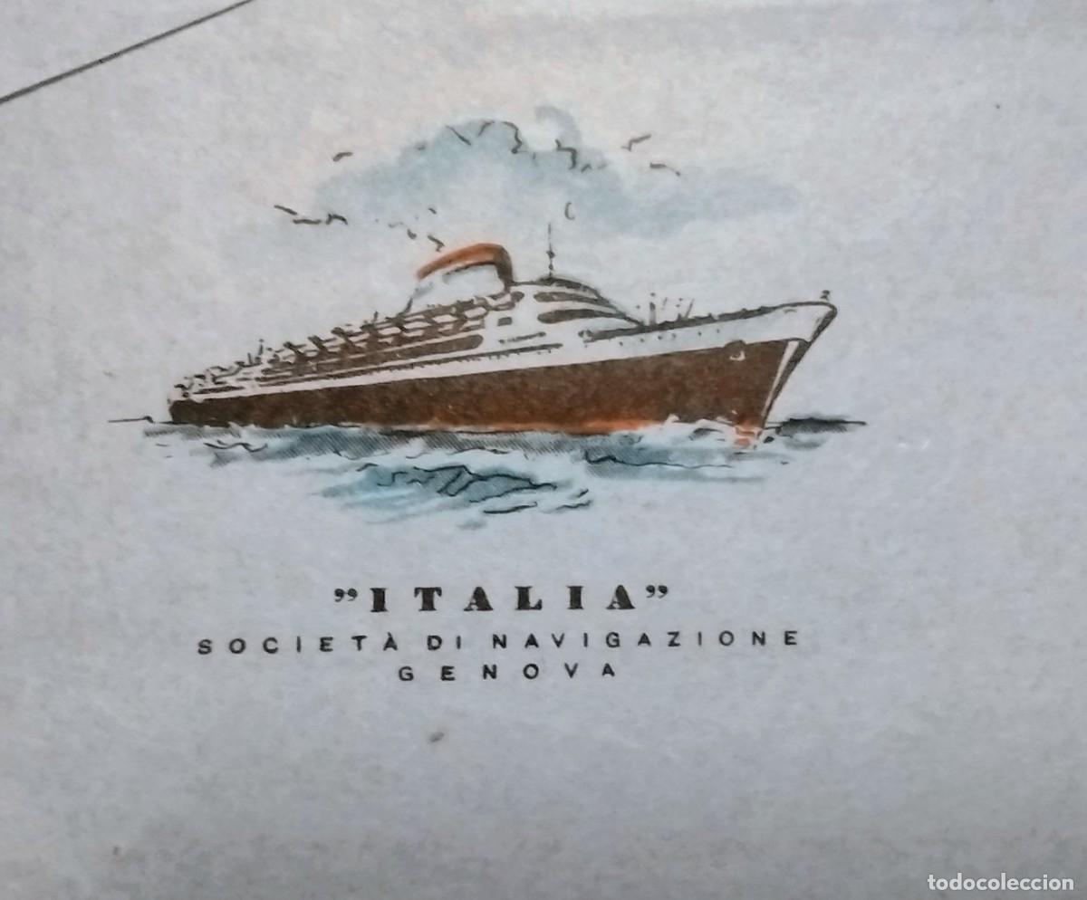 L&iacute;neas de navegaci&oacute;n: 1/2 membrete Andrea Doria transatl&aacute;ntico - Foto 2
