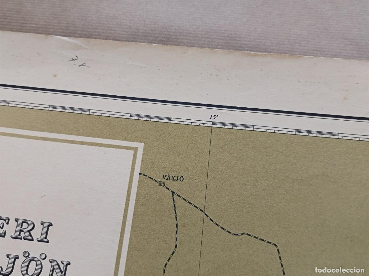 L&iacute;neas de navegaci&oacute;n: CARTA N&Aacute;UTICA ETEL&Auml; - IT&Acirc;MERI S&Ouml;DRA &Ouml;STERSJ&Ouml;N 1950 - ISLA DE BORNHOLM DINAMARCA - Foto 24
