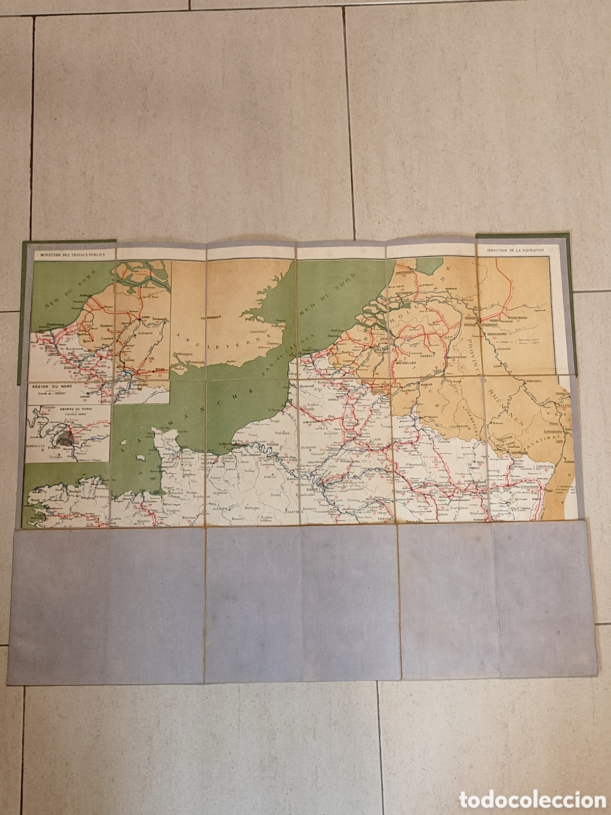 L&iacute;neas de navegaci&oacute;n: Gu&iacute;a mapa de v&iacute;as navegables de Francia 1933 - Foto 12