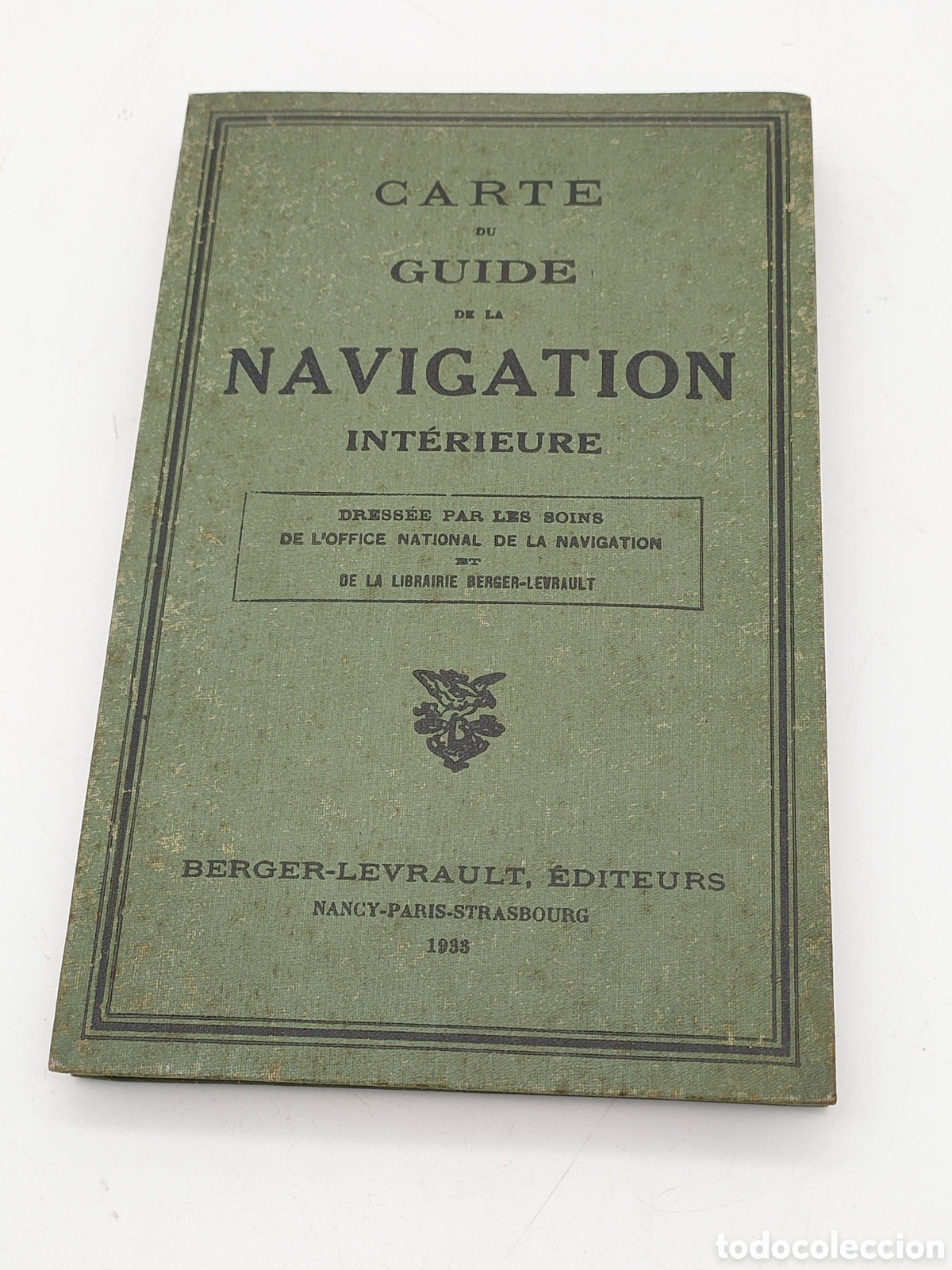 L&iacute;neas de navegaci&oacute;n: Gu&iacute;a mapa de v&iacute;as navegables de Francia 1933 - Foto 1