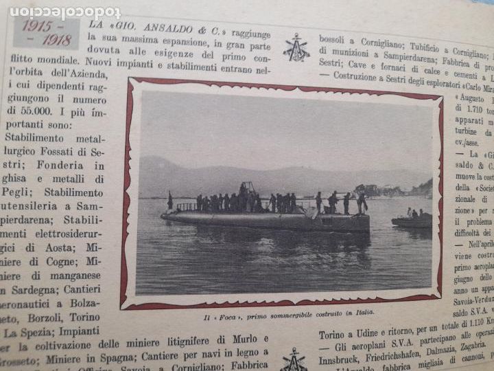 L&iacute;neas de navegaci&oacute;n: Almanaque del Centenario 1853 - 1953. Ansaldo - G&eacute;nova. Barcos. - Foto 6