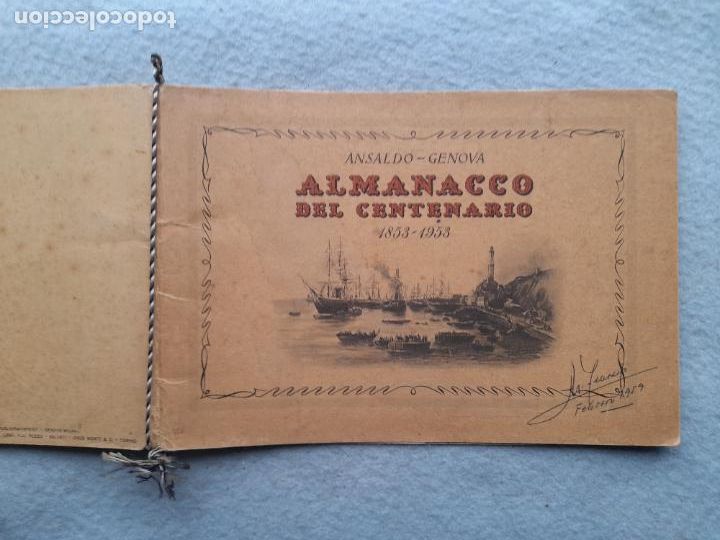 L&iacute;neas de navegaci&oacute;n: Almanaque del Centenario 1853 - 1953. Ansaldo - G&eacute;nova. Barcos. - Foto 9