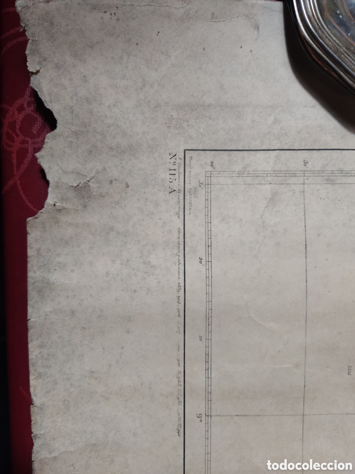 L&iacute;neas de navegaci&oacute;n: Carta n&aacute;utica de la costa sudoeste de la pen&iacute;nsula ib&eacute;rica - Foto 7