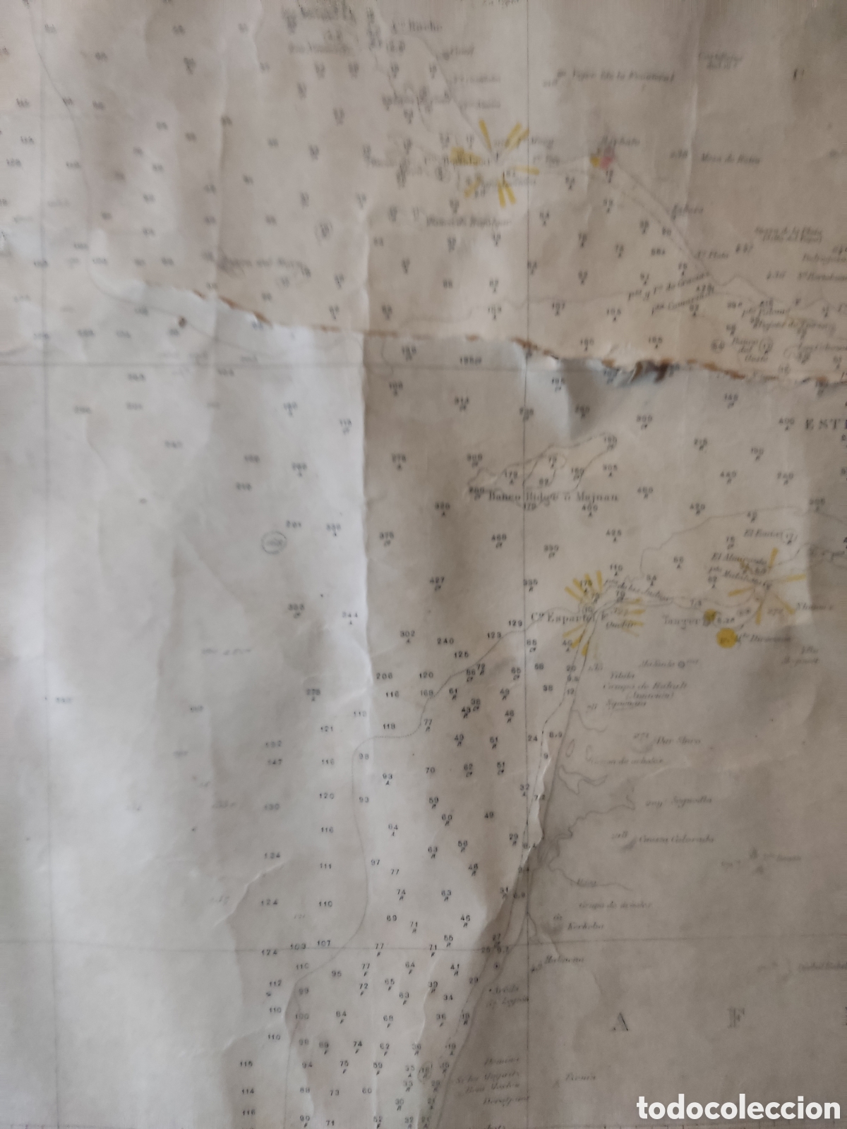 L&iacute;neas de navegaci&oacute;n: Carta n&aacute;utica de la costa sudoeste de la pen&iacute;nsula ib&eacute;rica - Foto 10