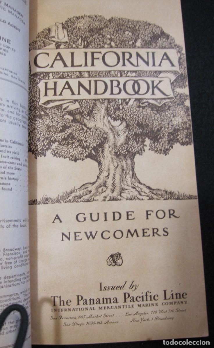 L&iacute;neas de navegaci&oacute;n: CALIFORNIA HANDBOOK. Panama Pacific Line. 1932? - Foto 4