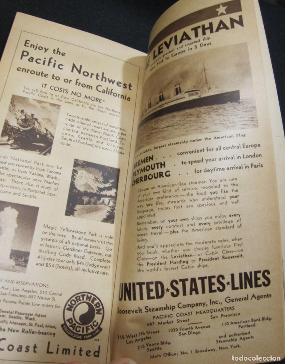 L&iacute;neas de navegaci&oacute;n: CALIFORNIA HANDBOOK. Panama Pacific Line. 1932? - Foto 10