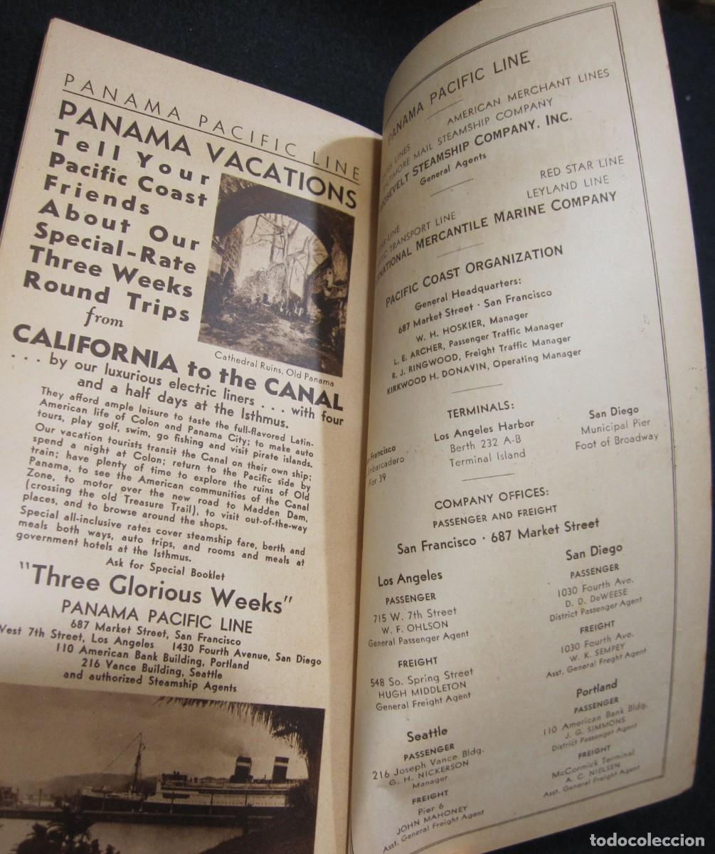 L&iacute;neas de navegaci&oacute;n: CALIFORNIA HANDBOOK. Panama Pacific Line. 1932? - Foto 11