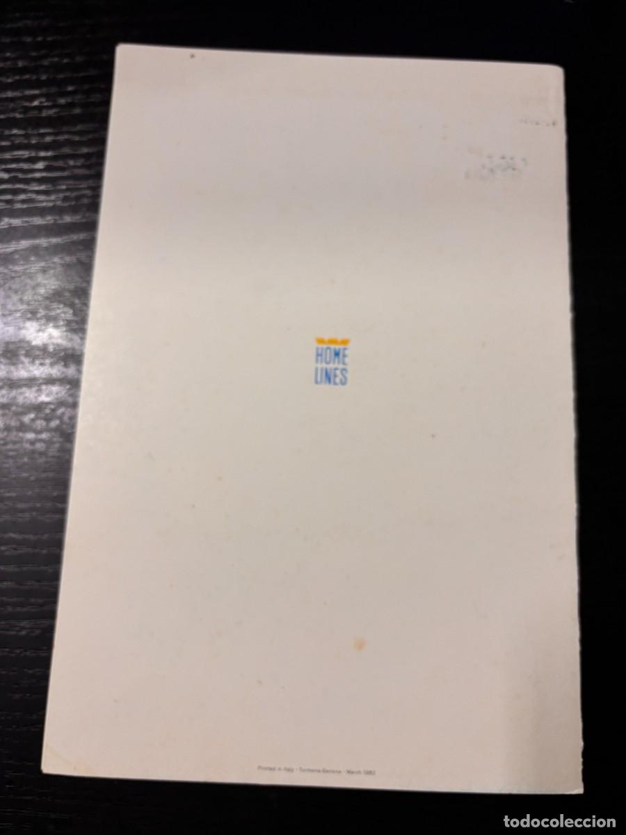 L&iacute;neas de navegaci&oacute;n: MEN&Uacute; DEL BARCO SUN-WAY CRUISES. DE LA NAVIERA HOME LINES, 1982. - Foto 4