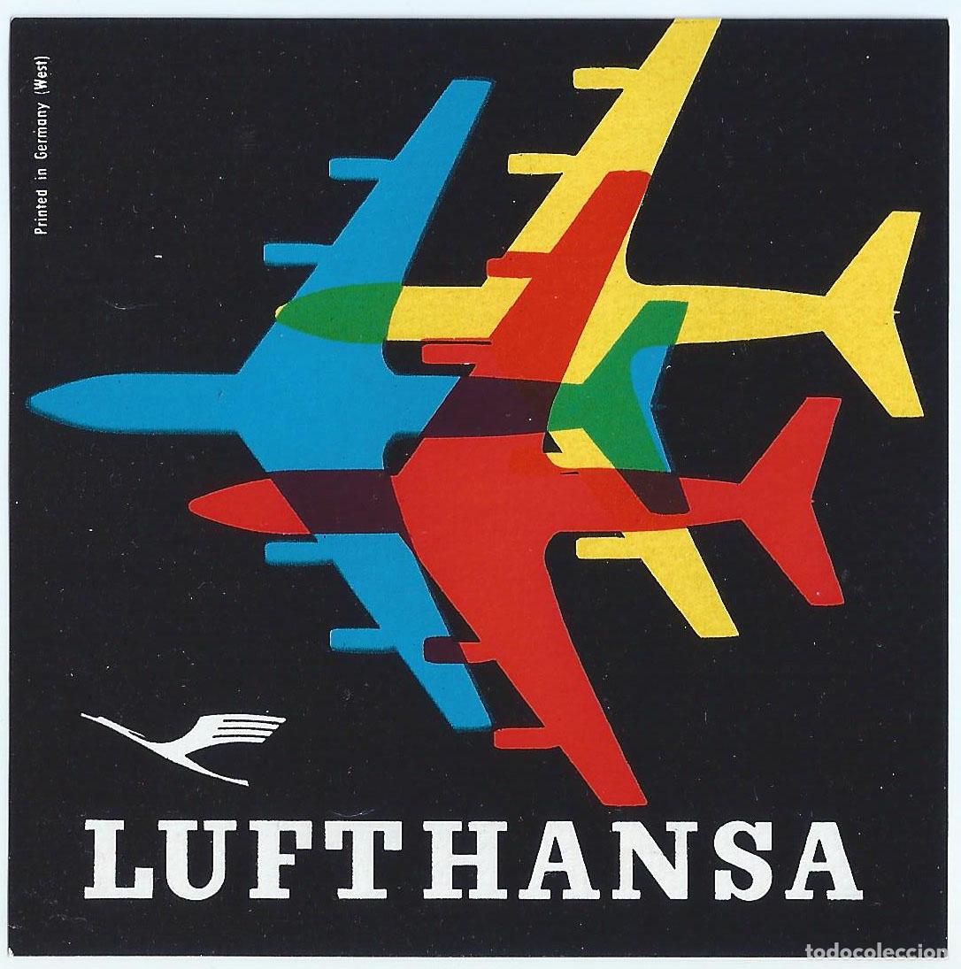 L&iacute;neas de navegaci&oacute;n: Lufthansa - Etiqueta de vuelo para equipaje - Foto 1