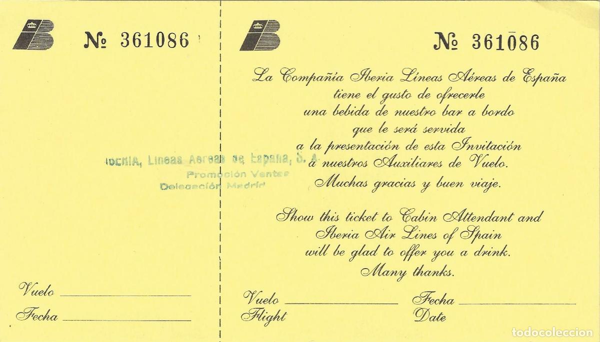 L&iacute;neas de navegaci&oacute;n: Invitaci&oacute;n Bebida - Iberia - Foto 1