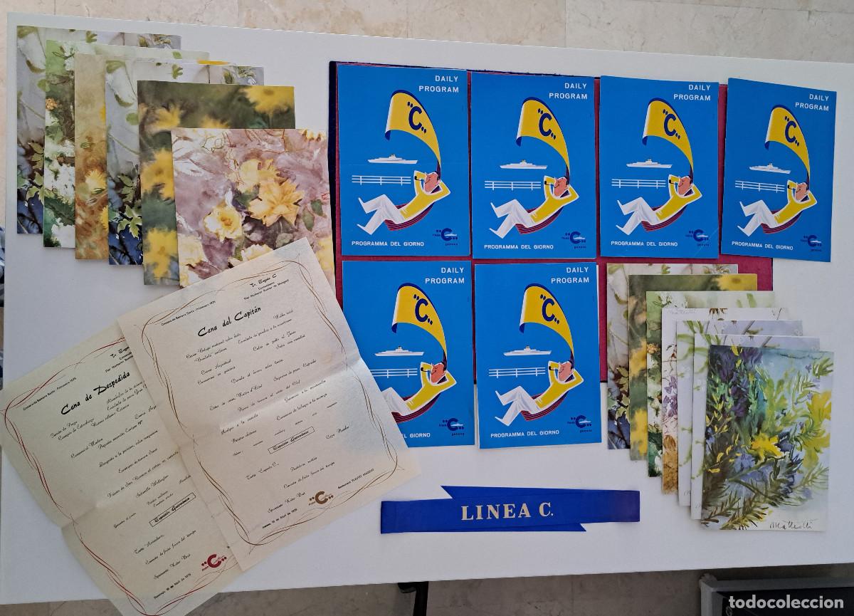 L&iacute;neas de navegaci&oacute;n: LINEA C - CRUCERO DE SEMANA SANTA - PRIMAVERA 1976 - PROGRAMAS - MENUS - CINTA - Foto 1
