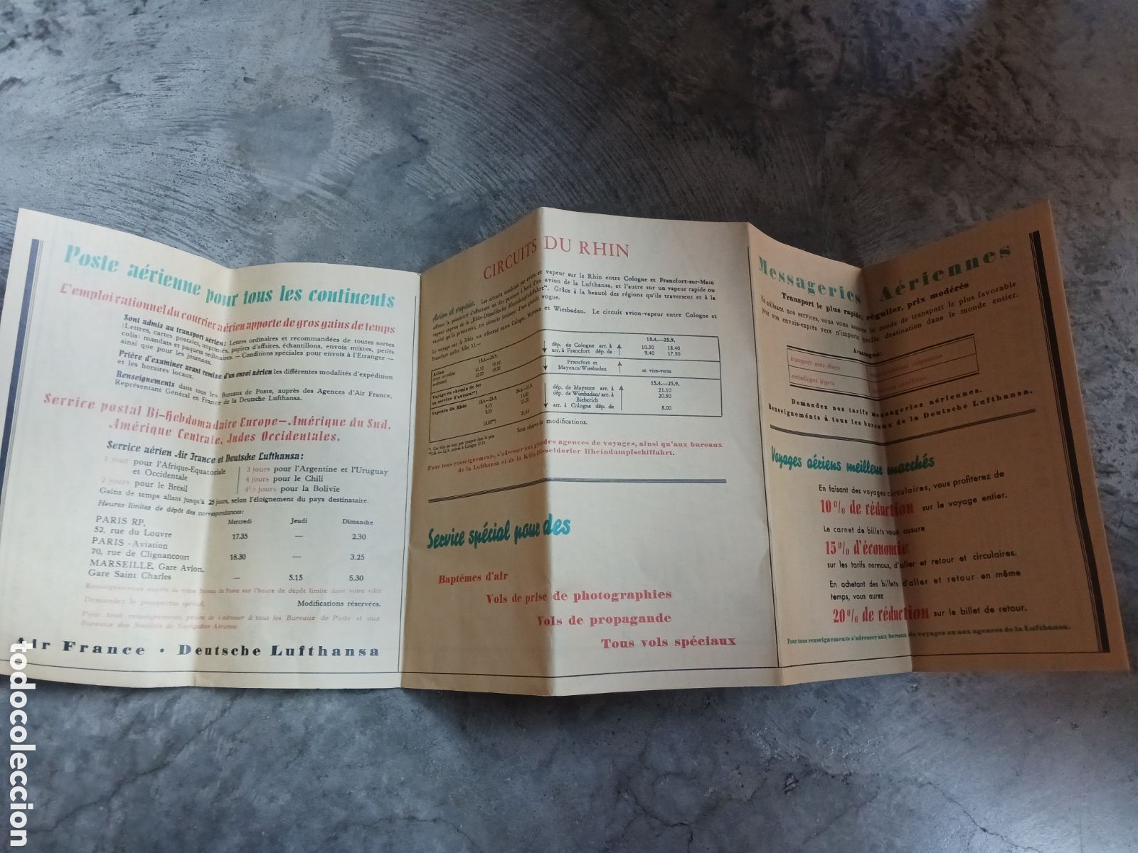 L&iacute;neas de navegaci&oacute;n: Deutsche Lufthansa Horaire d&eacute;t&eacute; 1938 - Foto 5