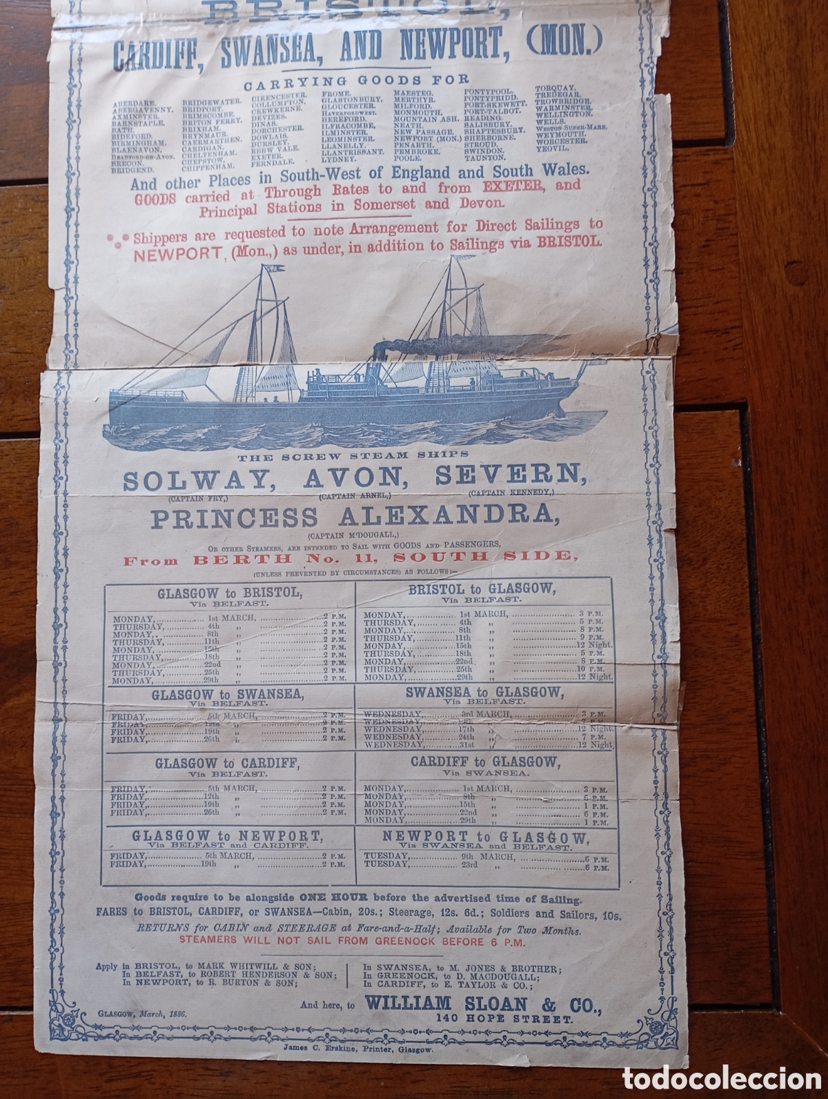 L&iacute;neas de navegaci&oacute;n: Cartel salida de barcos - Foto 2