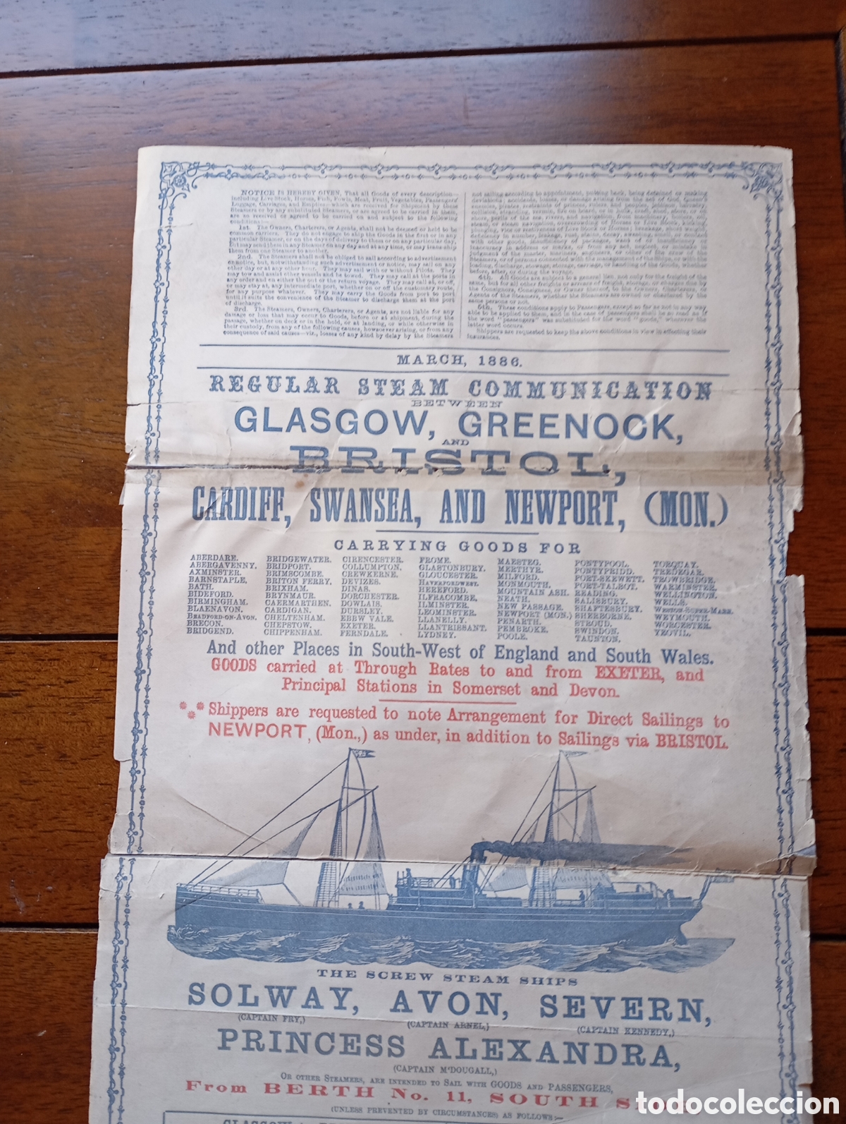 L&iacute;neas de navegaci&oacute;n: Cartel salida de barcos - Foto 3