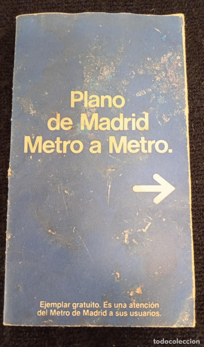 L&iacute;neas de navegaci&oacute;n: Plano metro Madrid 1987. - Foto 1