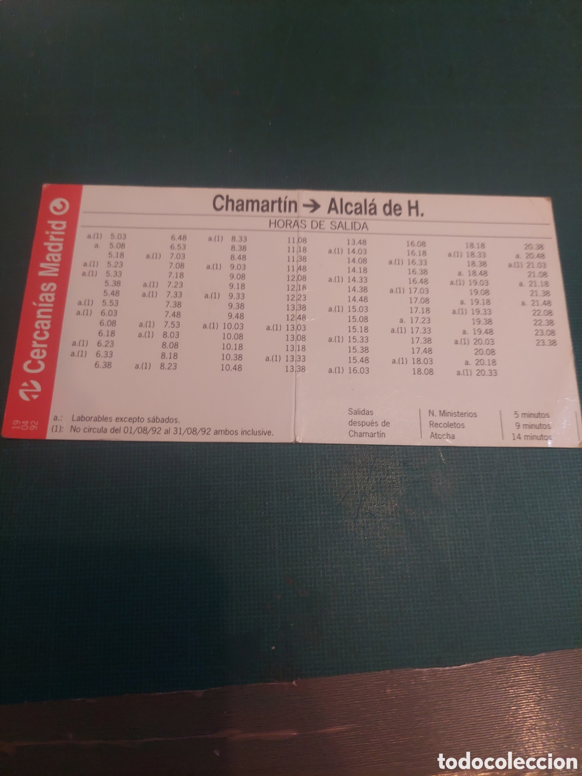 L&iacute;neas de navegaci&oacute;n: Metro Madrid chamartin /Alcal&aacute; horario - Foto 2