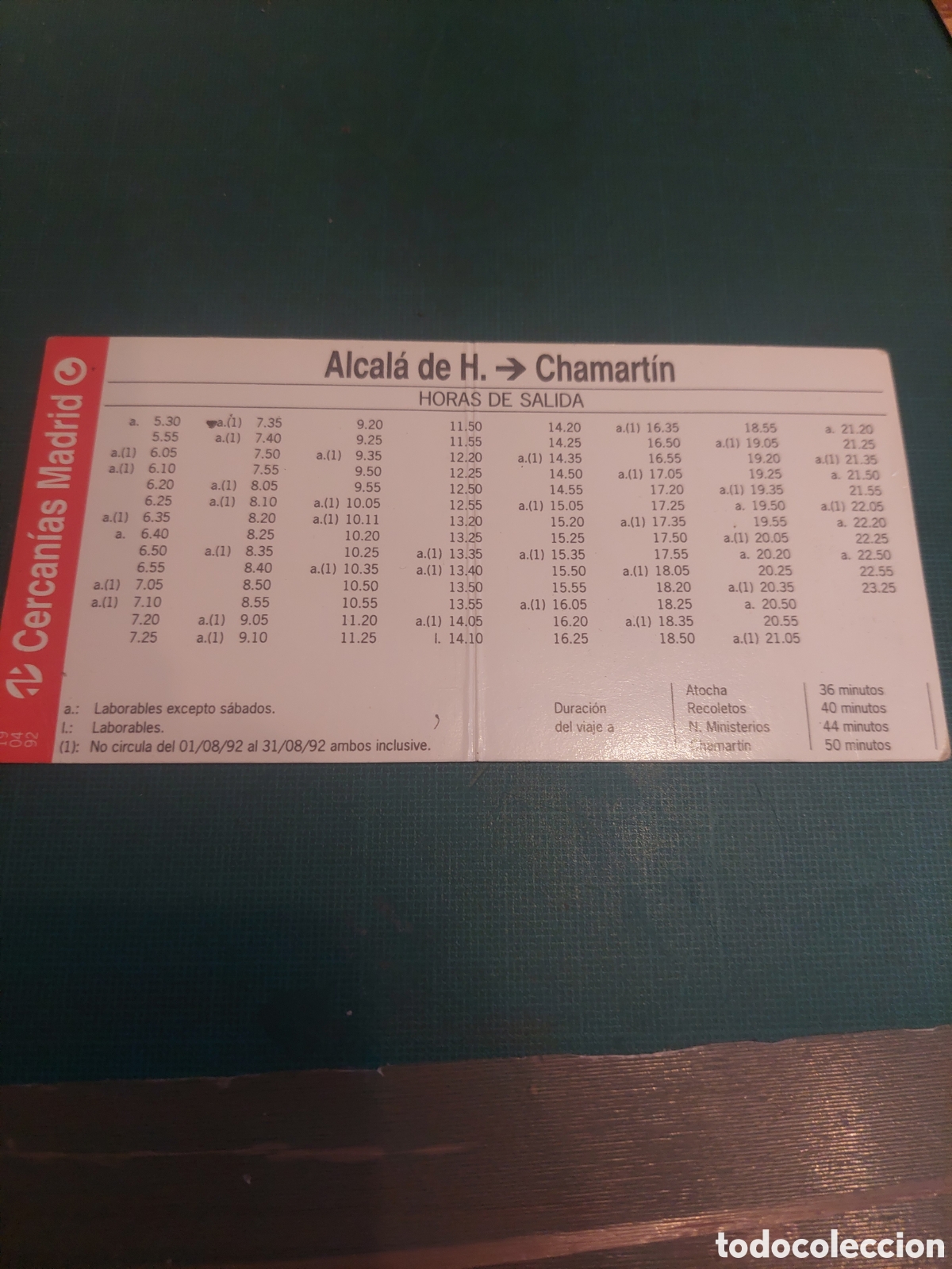 L&iacute;neas de navegaci&oacute;n: Metro Madrid chamartin /Alcal&aacute; horario - Foto 1