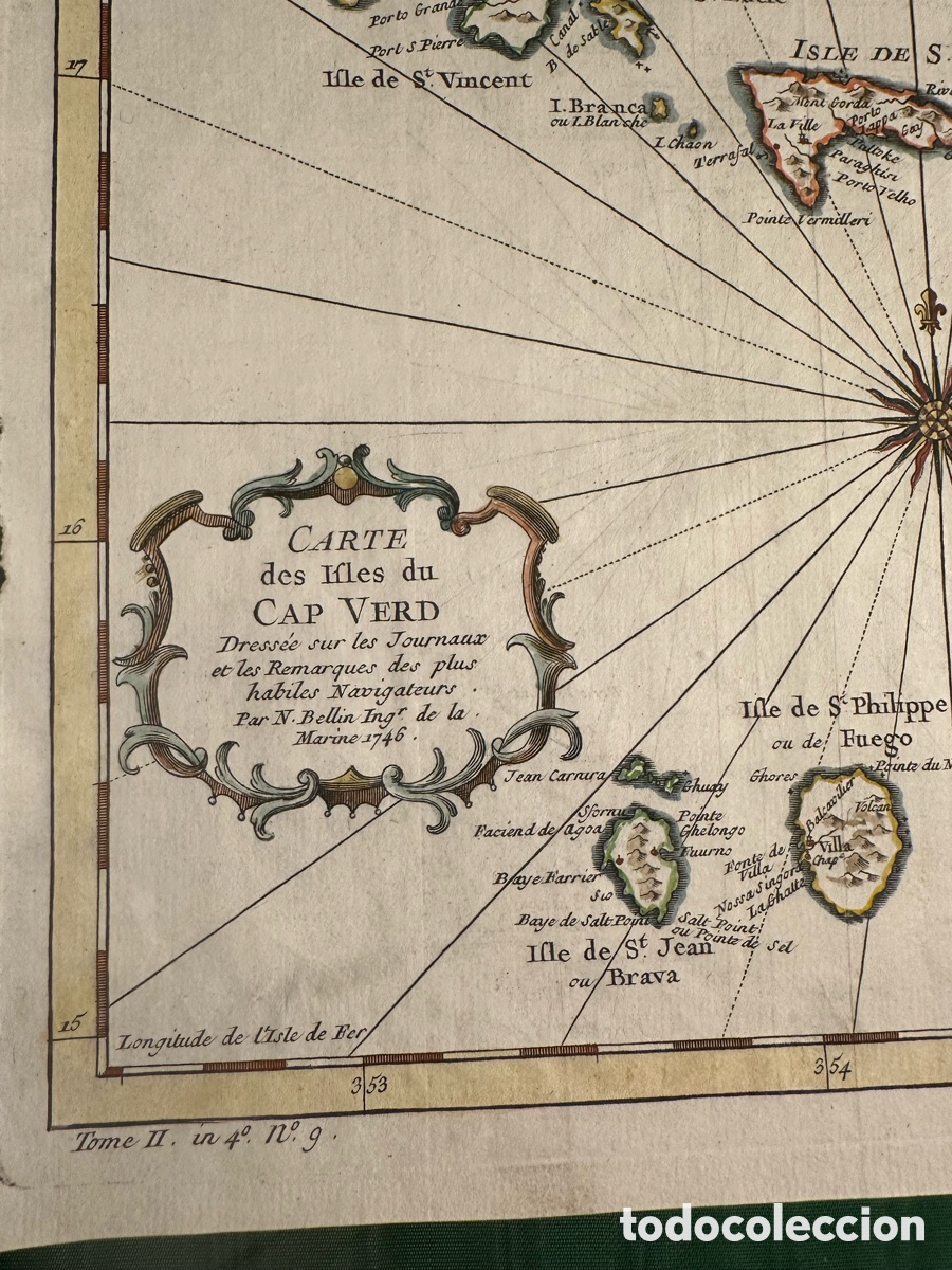 L&iacute;neas de navegaci&oacute;n: CARTA N&Aacute;UTICA ISLAS DE CABO VERDE - Foto 3
