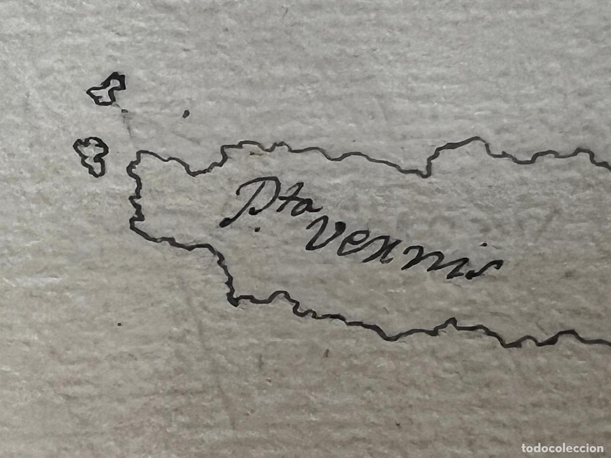 L&iacute;neas de navegaci&oacute;n: Mapa / plano Menorca , antiguo y realizado a mano - Foto 3