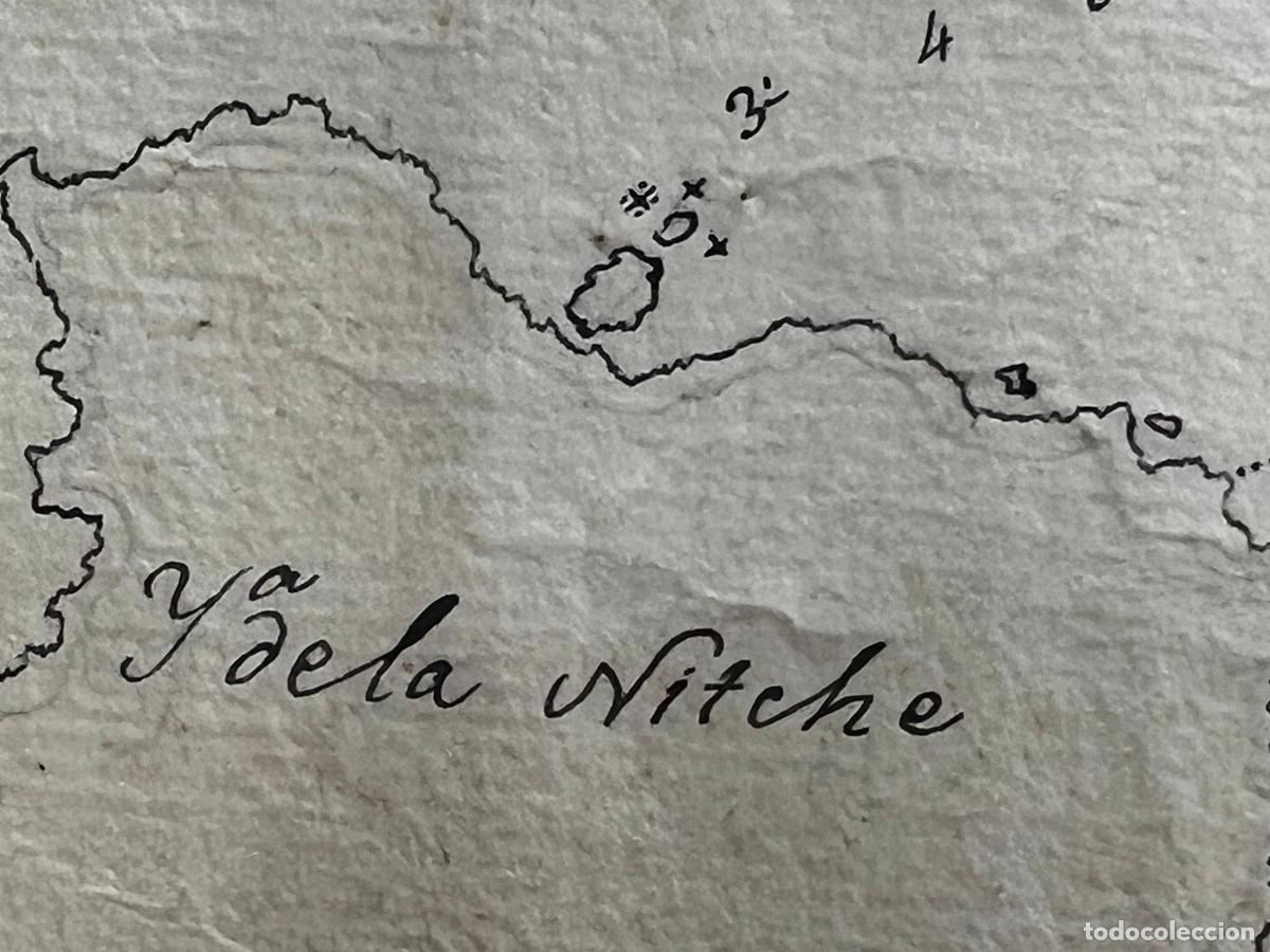 L&iacute;neas de navegaci&oacute;n: Mapa / plano Menorca , antiguo y realizado a mano - Foto 5