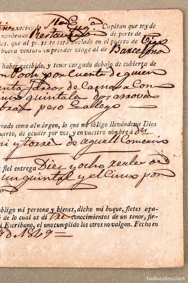 L&iacute;neas de navegaci&oacute;n: BILLETE BARCO DE VAPOR - 1849 - Foto 3