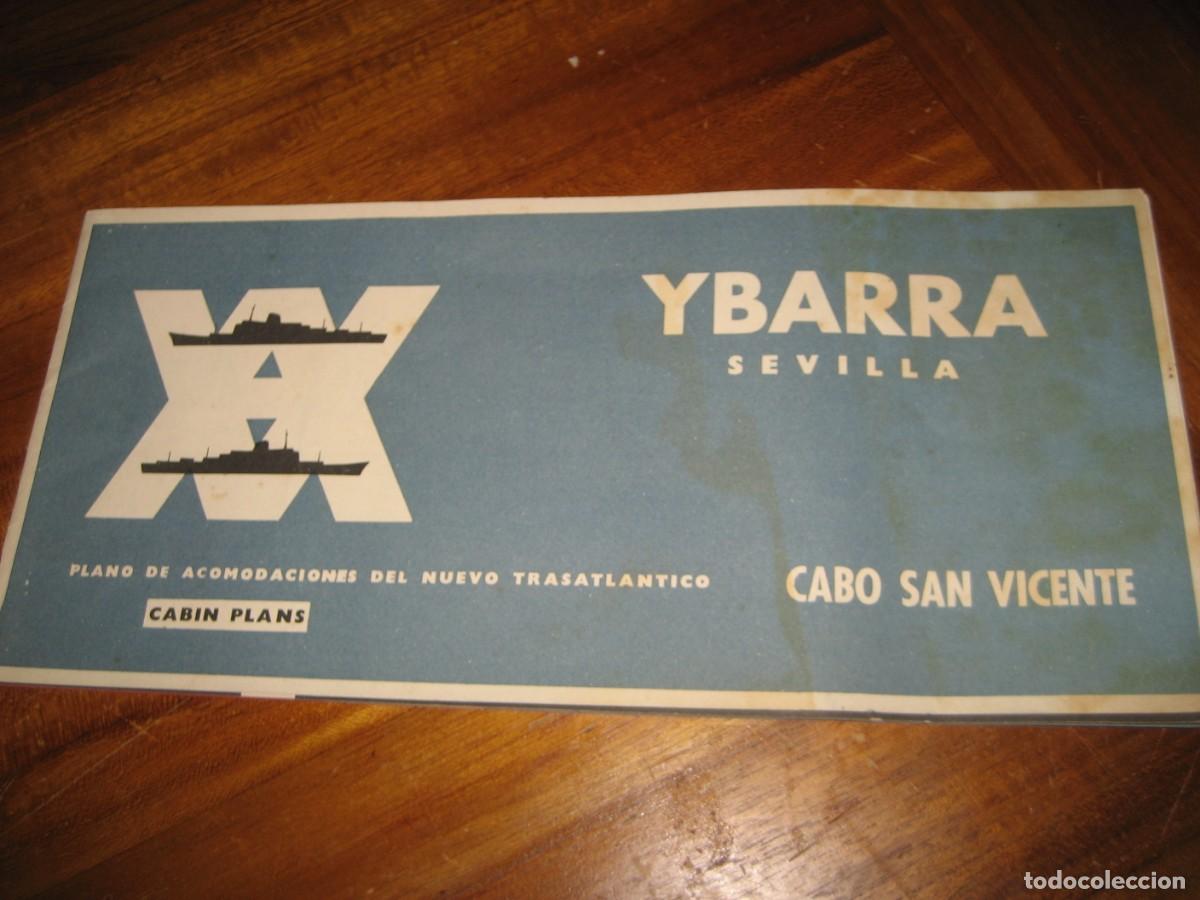 L&iacute;neas de navegaci&oacute;n: Naviera Ybarra Sevilla . plano y caracteristicas del trasatlantico Cabo san vicente