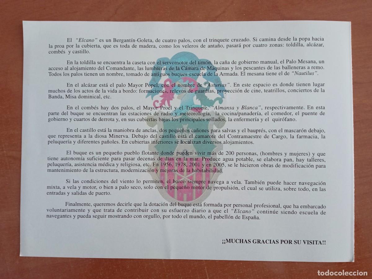 L&iacute;neas de navegaci&oacute;n: JUAN SEBASTIAN EL CANO, FOLLETO DOBLE - Foto 3