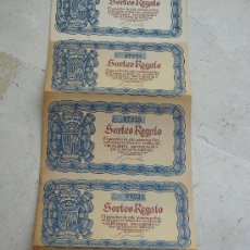 Loterías: PAPELETAS. SORTEO REGALO. RADIO BORNE DE PALMA DE MALLORCA AÑO 1957. 5 PAPELETAS.. Lote 27262178
