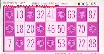 Carton De Bingo De La Fnmt De Los Anos 70 A Fin Kaufen Alte Nationale Spanische Lotterie In Todocoleccion