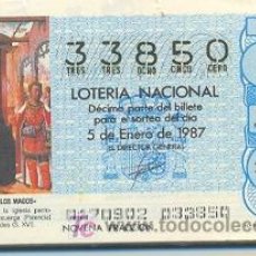 Lotería Nacional: 9-174. LOTERIA NACIONAL SÁBADOS. AÑO 1987 COMPLETO