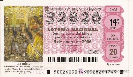 Loter&iacute;a Nacional: Loter&iacute;a de El Ni&ntilde;o 2006.