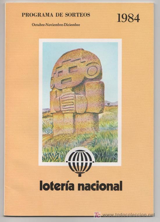 Loter&iacute;a nacional: PROGRAMA DE SORTEOS LOTERIA NACIONAL 1984 - Foto 1