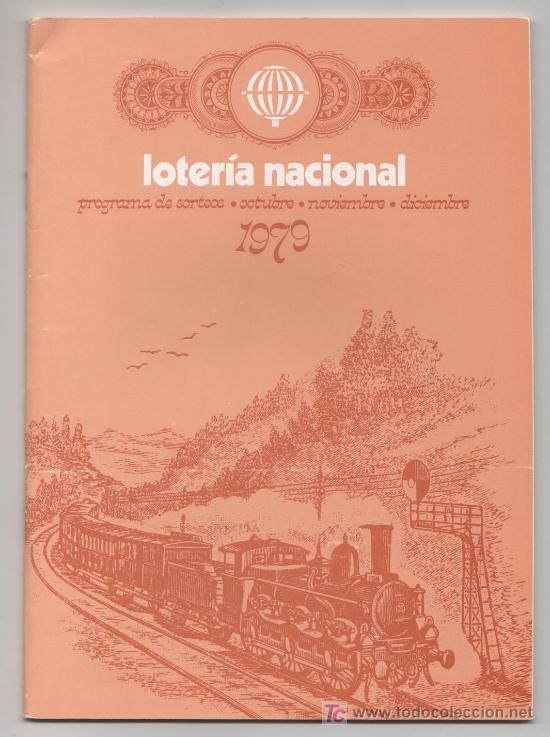 Loter&iacute;a nacional: PROGRAMA DE SORTEOS LOTERIA NACIONAL 1979