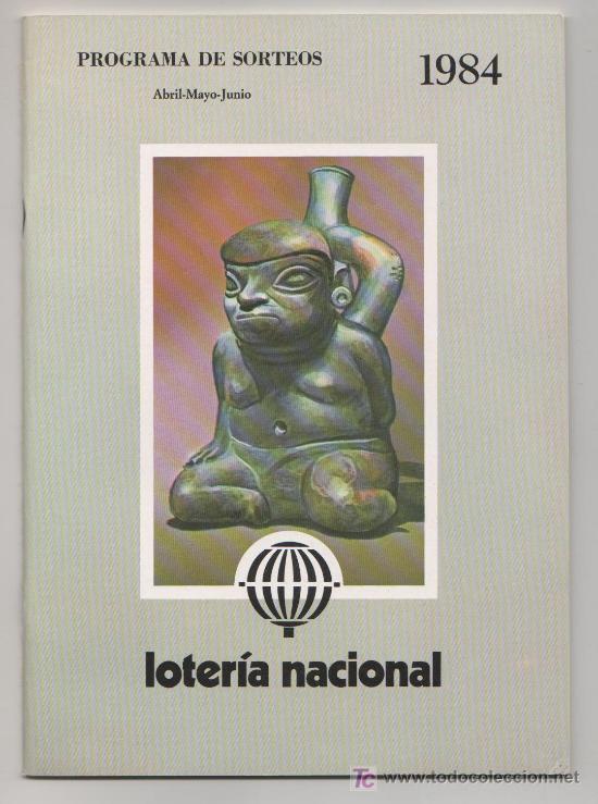 Loter&iacute;a nacional: PROGRAMA DE SORTEOS LOTERIA NACIONAL 1984 - Foto 1