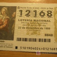 Lotería Nacional: LOTERIA NACIONAL DE 1999