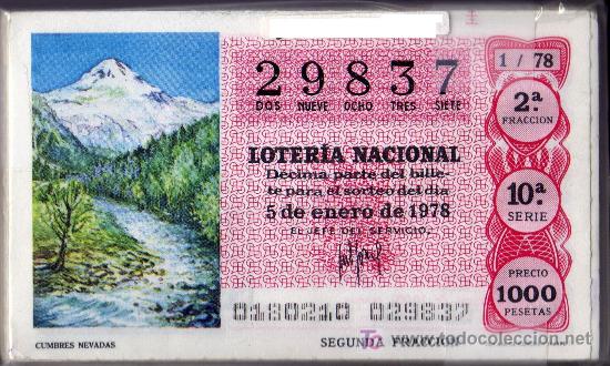 National Spanish Lottery: ESPA&Ntilde;A 1978 COMPLETO LOTERIA NACIONAL